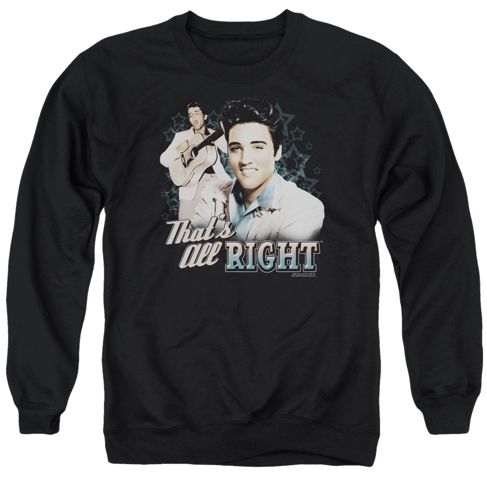Elvis Presley Thats All Right - Men's Crewneck Sweatshirt Men's Crewneck Sweatshirt Elvis Presley