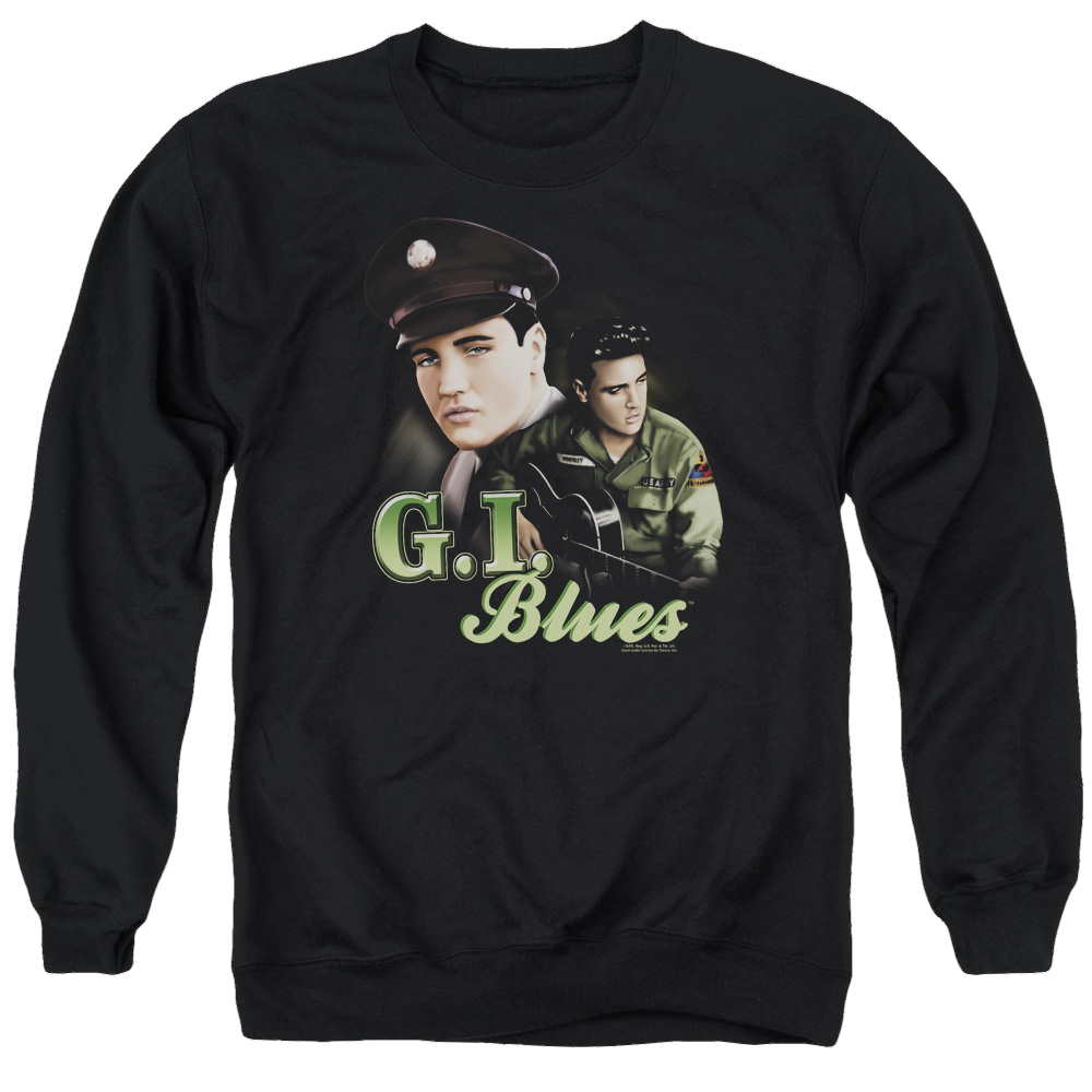 Elvis Presley G I Blues - Men's Crewneck Sweatshirt Men's Crewneck Sweatshirt Elvis Presley