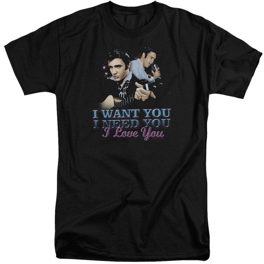 Elvis Presley I Want You - Men's Tall Fit T-Shirt Men's Tall Fit T-Shirt Elvis Presley