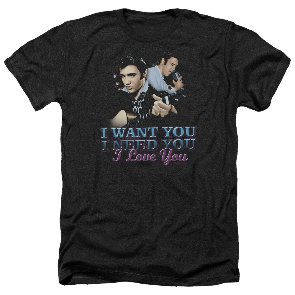 Elvis Presley I Want You - Men's Heather T-Shirt Men's Heather T-Shirt Elvis Presley
