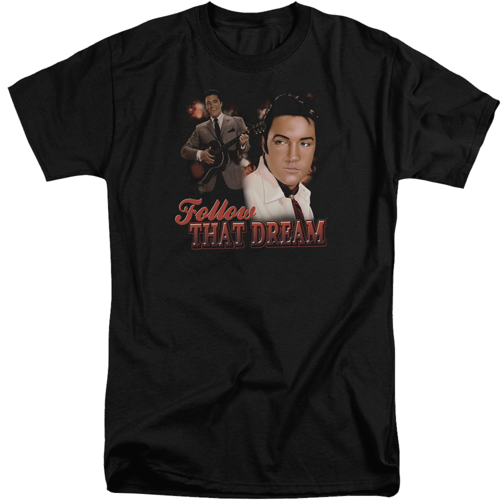 Elvis Presley Follow That Dream - Men's Tall Fit T-Shirt Men's Tall Fit T-Shirt Elvis Presley