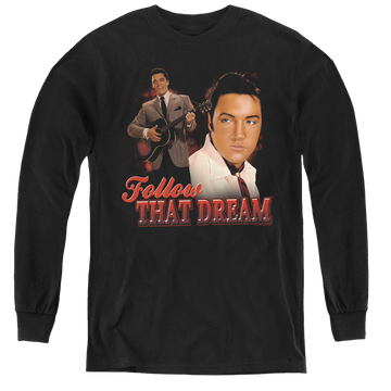 Elvis Presley Follow That Dream - Youth Long Sleeve T-Shirt Youth Long Sleeve T-Shirt Elvis Presley