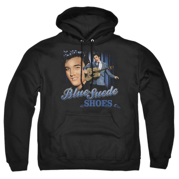 Elvis Presley Blue Suede Shoes - Pullover Hoodie Pullover Hoodie Elvis Presley