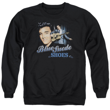 Elvis Presley Blue Suede Shoes - Men's Crewneck Sweatshirt Men's Crewneck Sweatshirt Elvis Presley