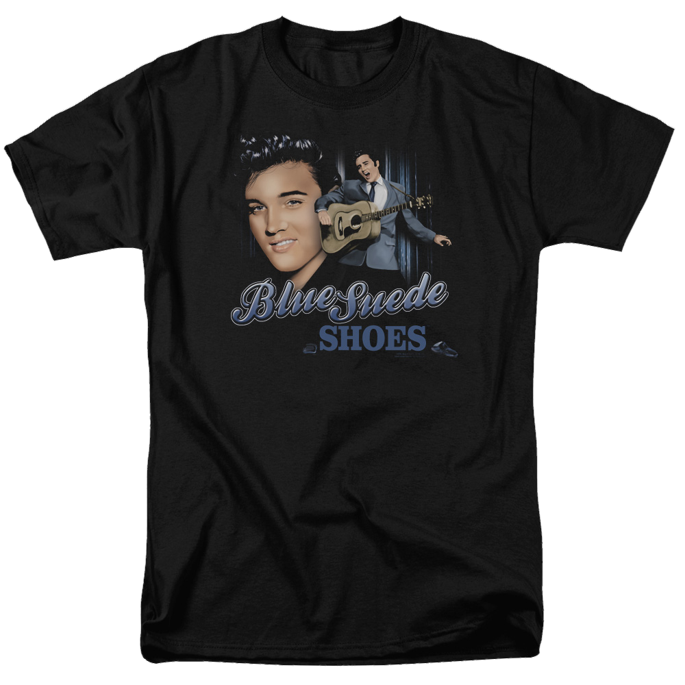 Elvis Presley Blue Suede Shoes - Men's Regular Fit T-Shirt Men's Regular Fit T-Shirt Elvis Presley