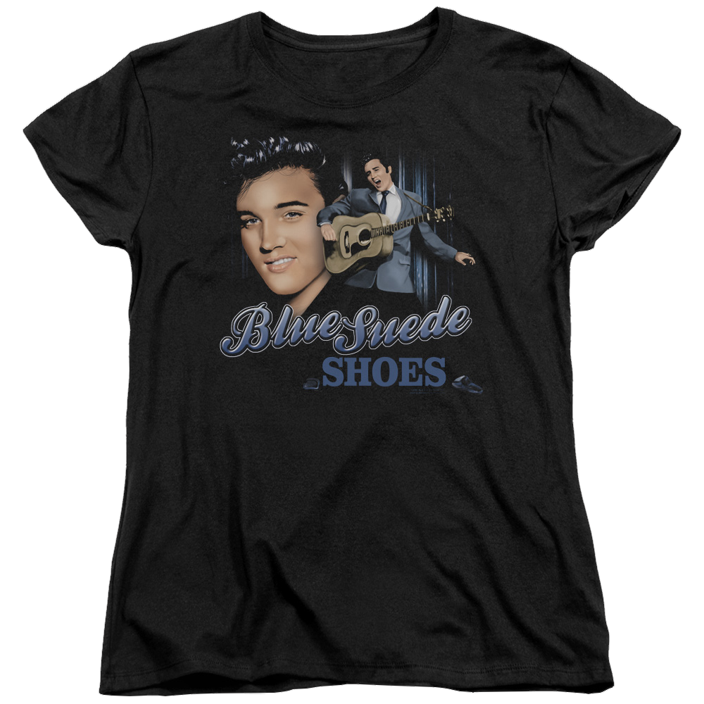 Elvis Presley Blue Suede Shoes - Women's T-Shirt Women's T-Shirt Elvis Presley