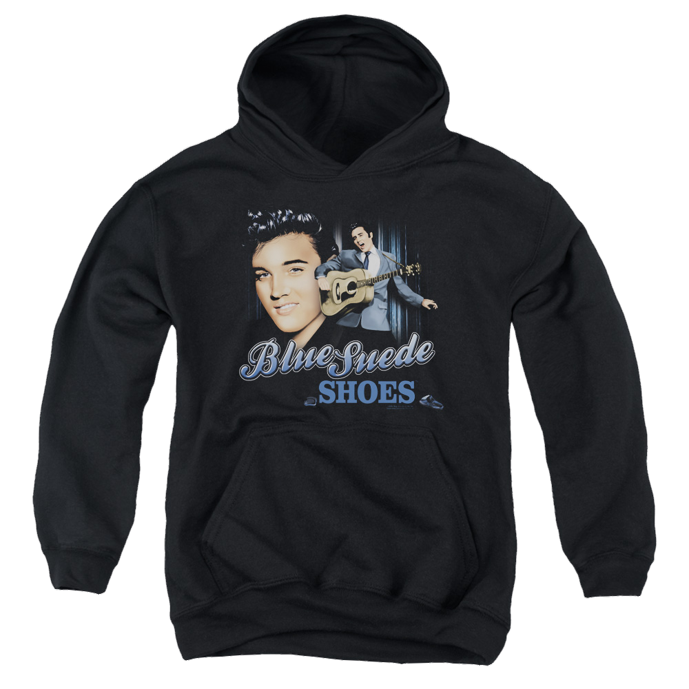 Elvis Presley Blue Suede Shoes - Youth Hoodie (Ages 8-12) Youth Hoodie (Ages 8-12) Elvis Presley