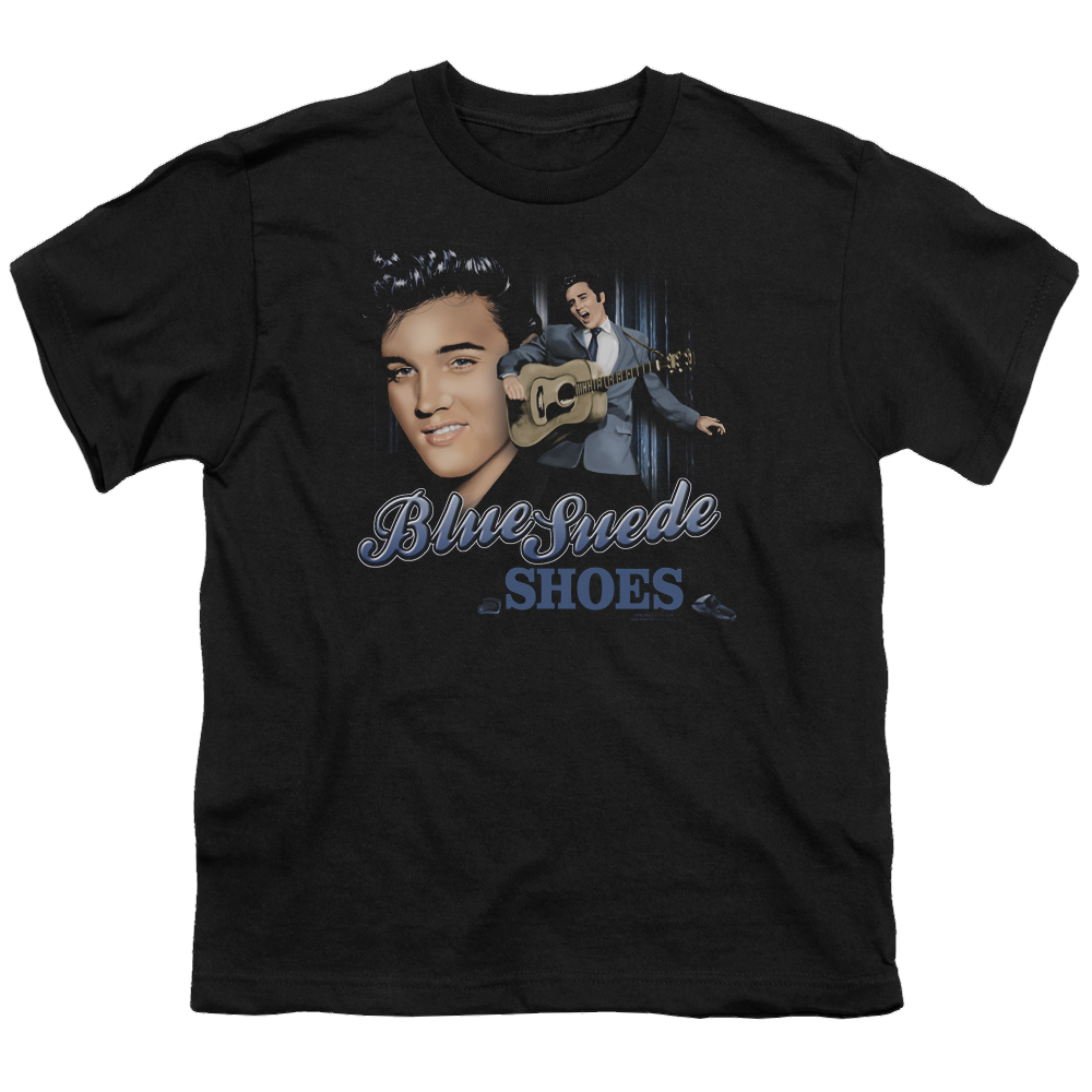 Elvis Presley Blue Suede Shoes - Youth T-Shirt (Ages 8-12) Youth T-Shirt (Ages 8-12) Elvis Presley