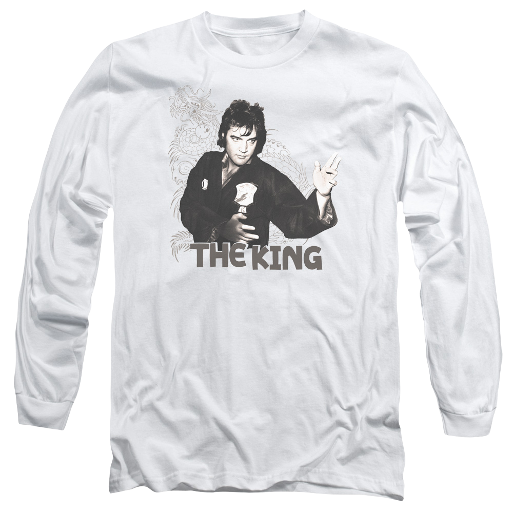 Elvis Presley Fighting King - Men's Long Sleeve T-Shirt Men's Long Sleeve T-Shirt Elvis Presley