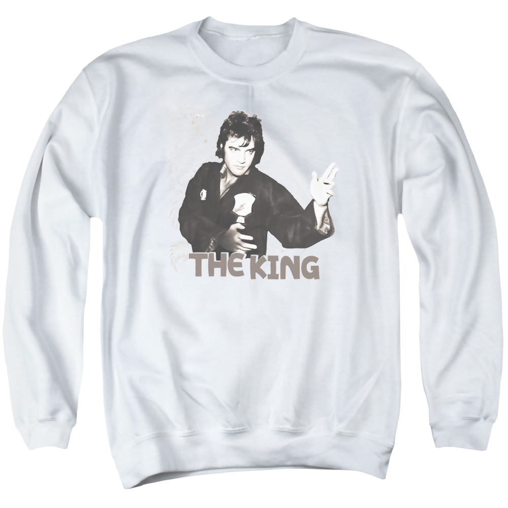 Elvis Presley Fighting King - Men's Crewneck Sweatshirt Men's Crewneck Sweatshirt Elvis Presley