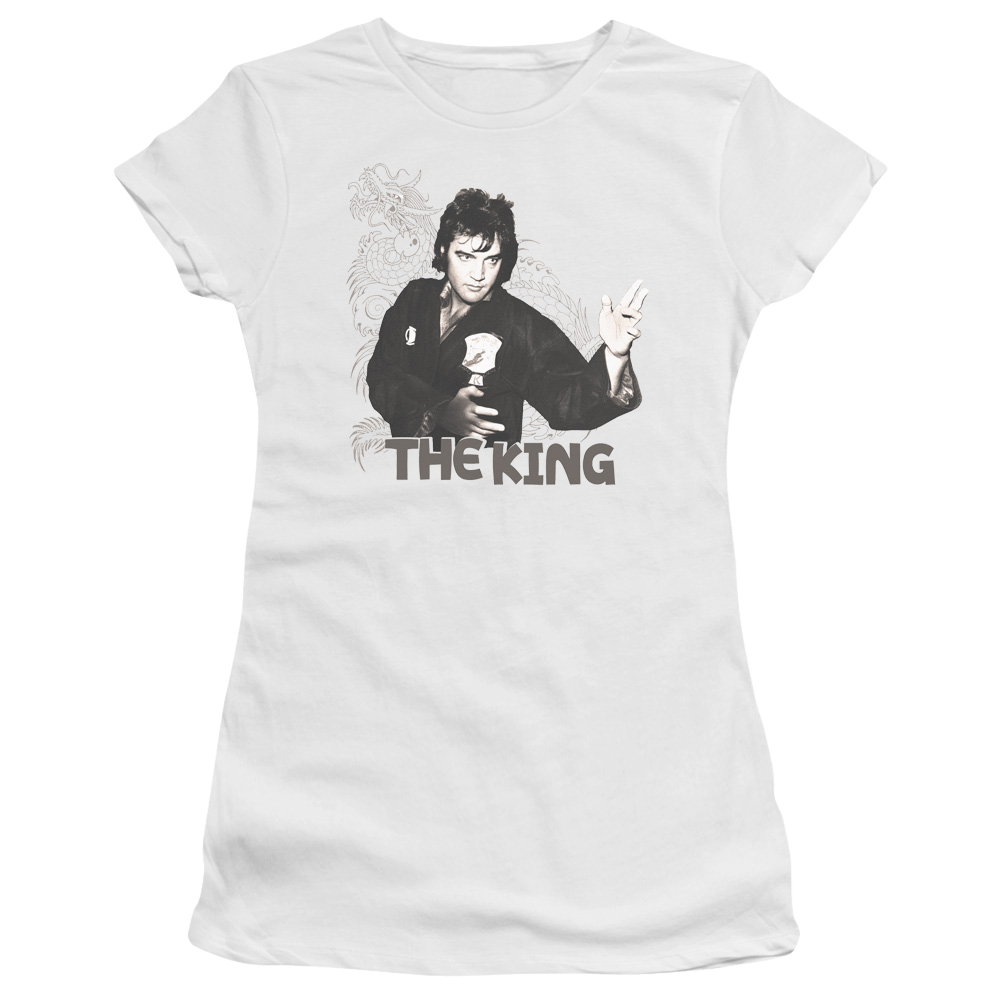 Elvis Presley Fighting King - Juniors T-Shirt Juniors T-Shirt Elvis Presley
