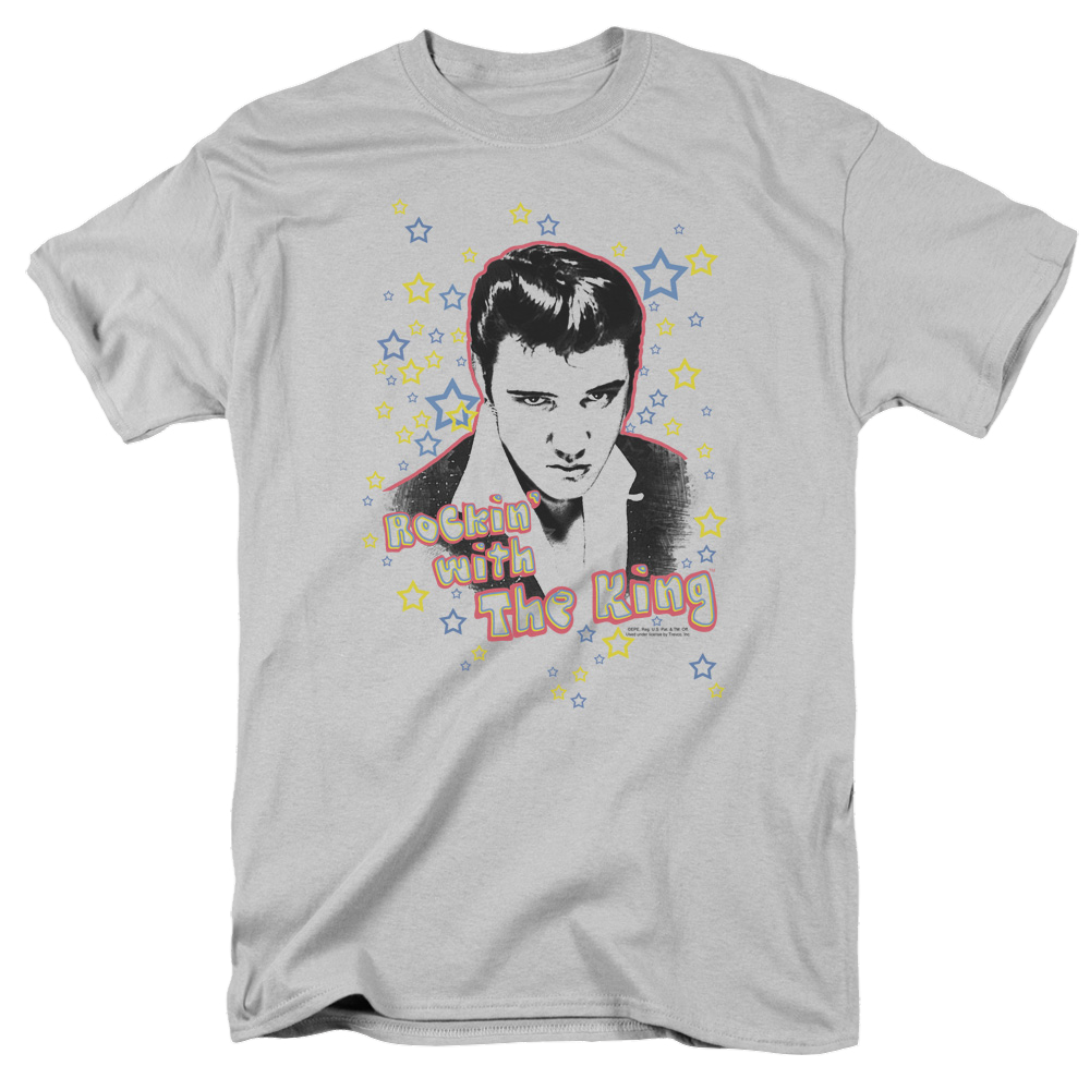 Elvis Presley Rockin With The King - Men's Regular Fit T-Shirt Men's Regular Fit T-Shirt Elvis Presley
