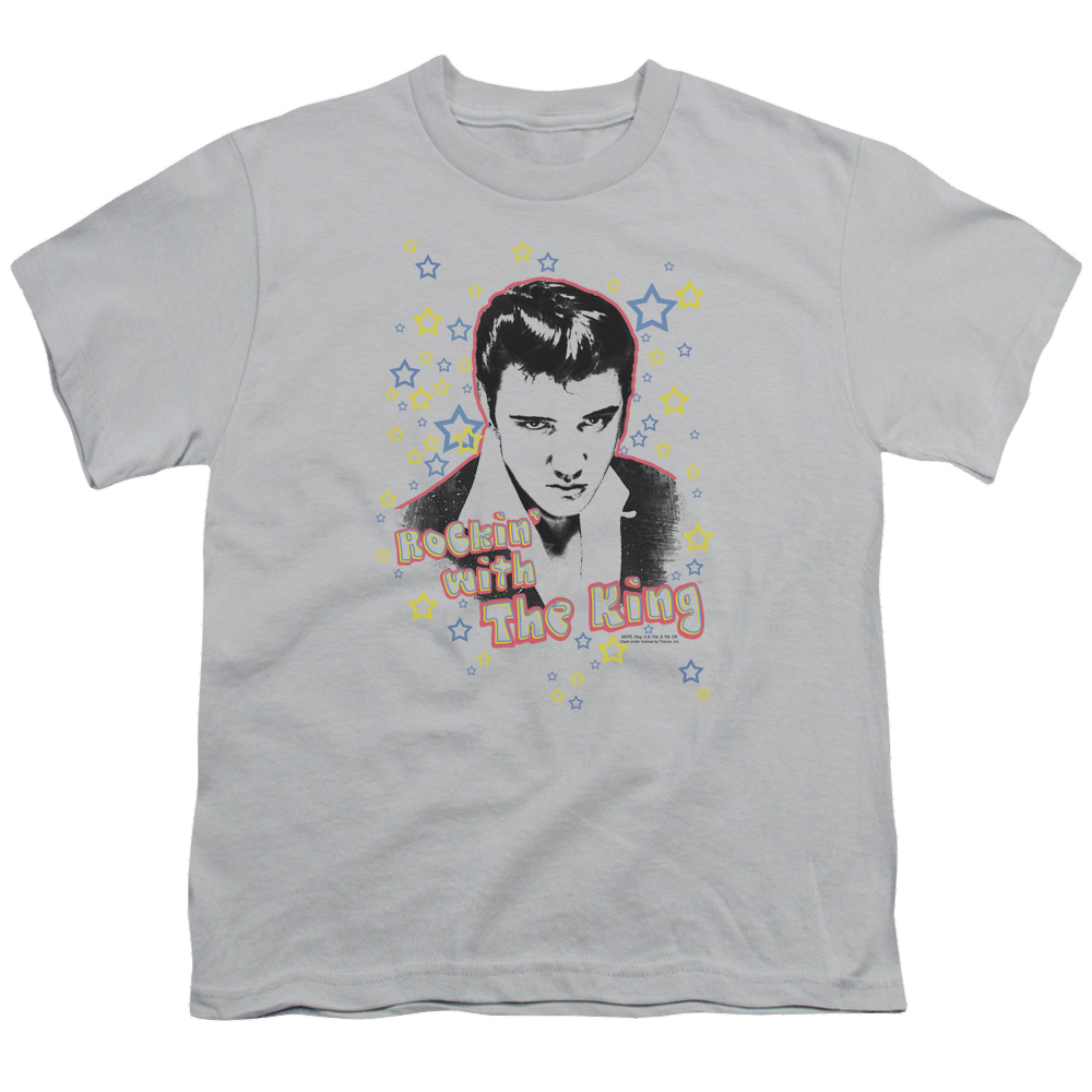 Elvis Presley Rockin With The King - Youth T-Shirt (Ages 8-12) Youth T-Shirt (Ages 8-12) Elvis Presley