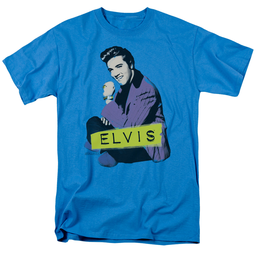 Elvis Presley Sitting - Men's Regular Fit T-Shirt Men's Regular Fit T-Shirt Elvis Presley