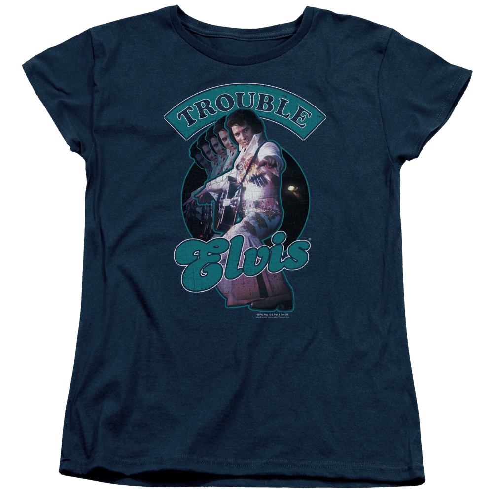 Elvis Presley Total Trouble - Women's T-Shirt Women's T-Shirt Elvis Presley