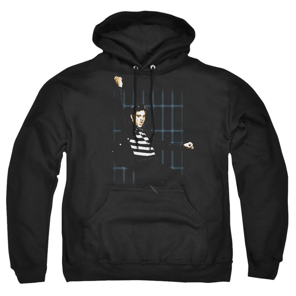 Elvis Presley Blue Bars - Pullover Hoodie Pullover Hoodie Elvis Presley