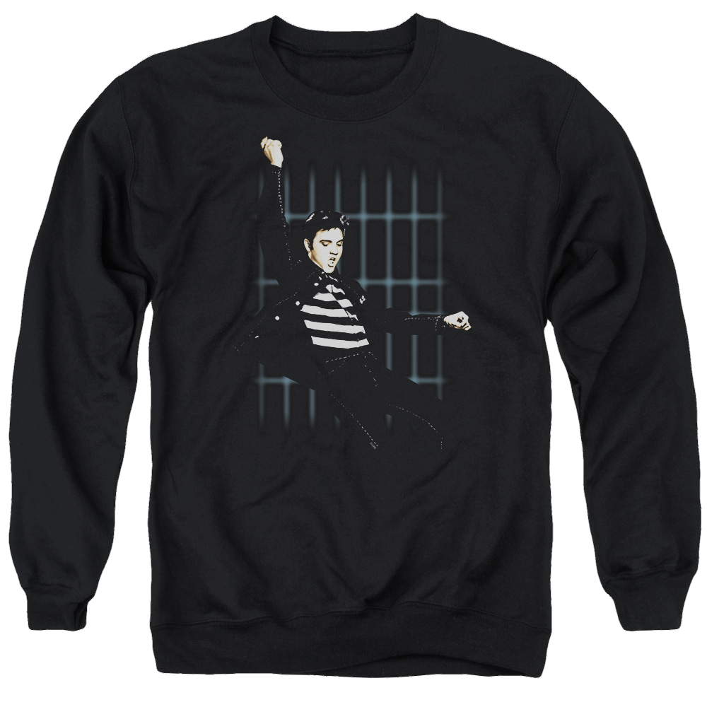 Elvis Presley Blue Bars - Men's Crewneck Sweatshirt Men's Crewneck Sweatshirt Elvis Presley