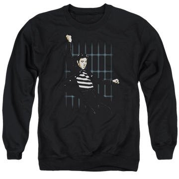 Elvis Presley Blue Bars - Men's Crewneck Sweatshirt Men's Crewneck Sweatshirt Elvis Presley