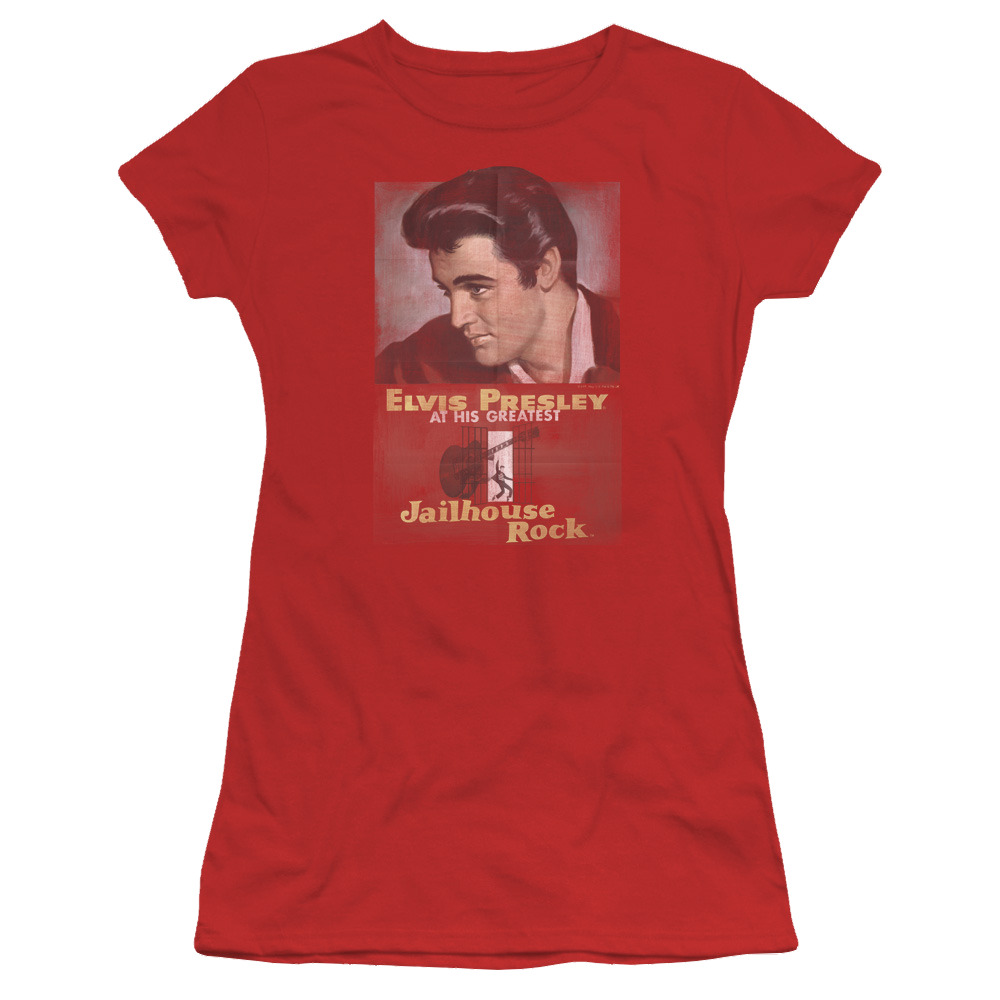 Elvis Presley Jailhouse Rock Poster - Juniors T-Shirt Juniors T-Shirt Elvis Presley