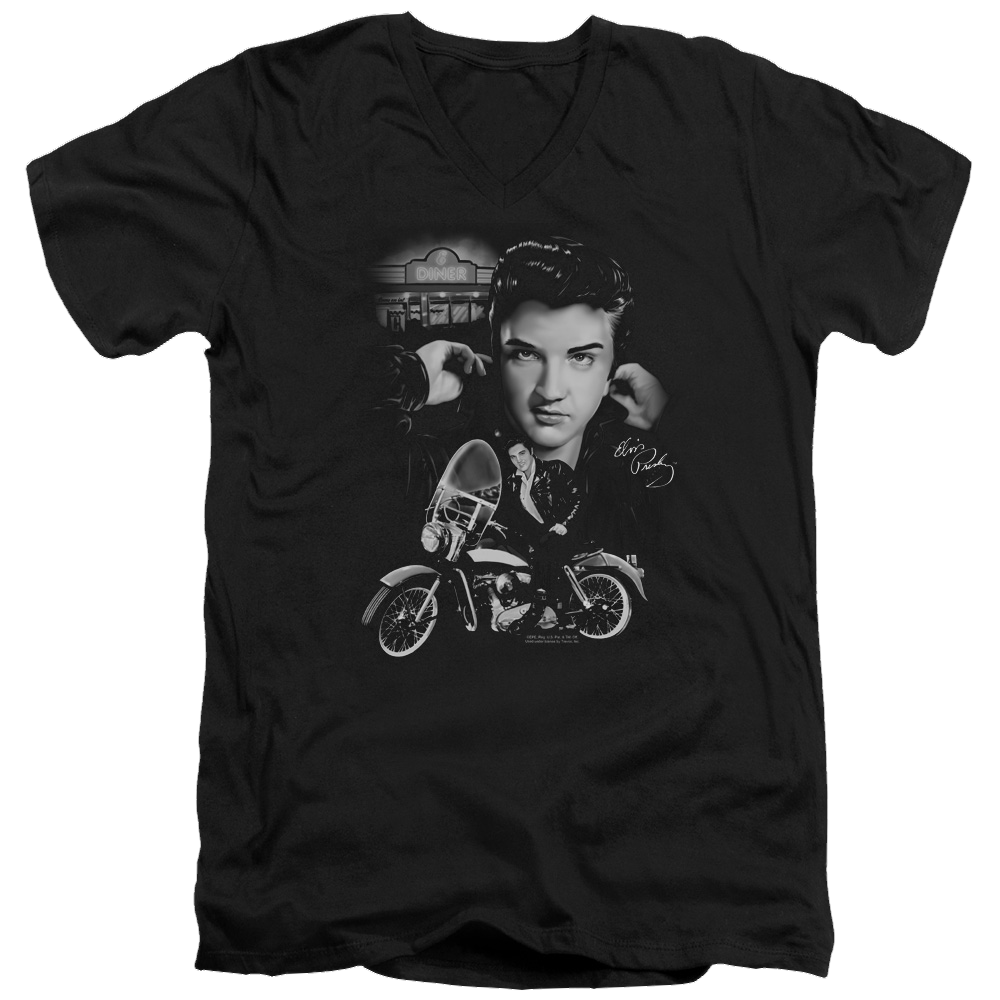 Elvis Presley The King Rides Again - Men's V-Neck T-Shirt Men's V-Neck T-Shirt Elvis Presley