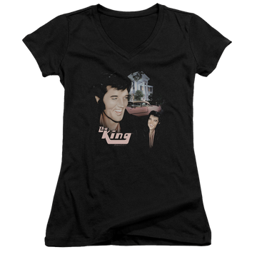 Elvis Presley Home Sweet Home - Juniors V-Neck T-Shirt Juniors V-Neck T-Shirt Elvis Presley