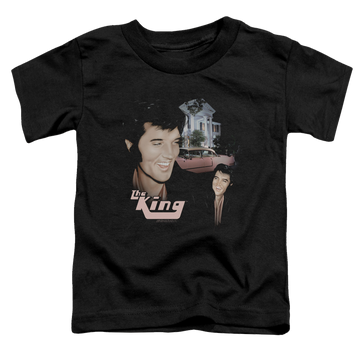 Black toddler t-shirt with Elvis Presley Home Sweet Home graphic