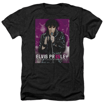 Elvis Presley 35 Leather - Men's Heather T-Shirt Men's Heather T-Shirt Elvis Presley