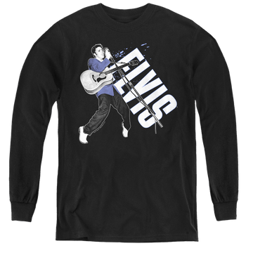 Elvis Presley On His Toes - Youth Long Sleeve T-Shirt Youth Long Sleeve T-Shirt Elvis Presley