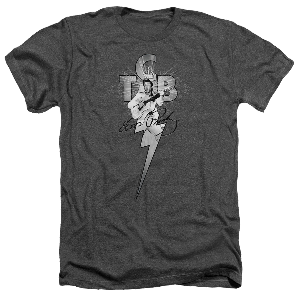 Elvis Presley Tcb Ornate - Men's Heather T-Shirt Men's Heather T-Shirt Elvis Presley