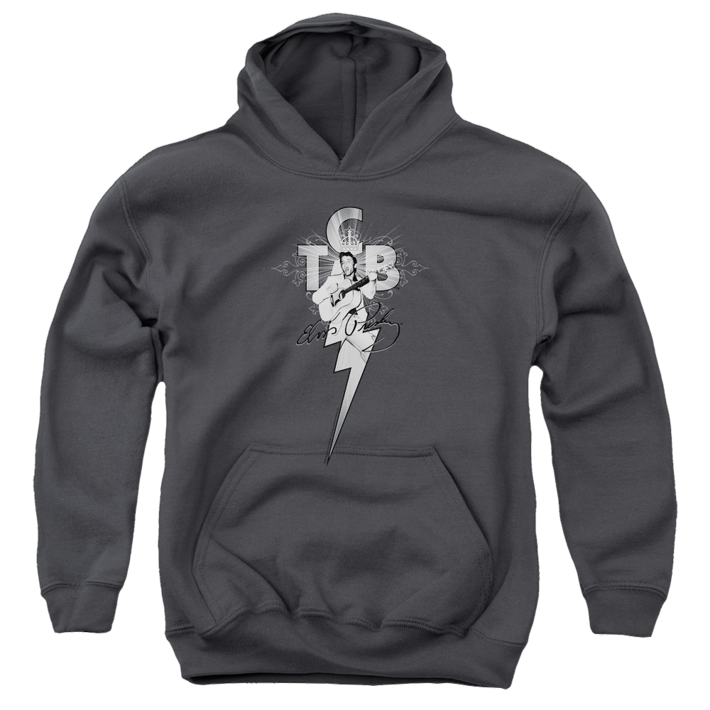 Elvis Presley Tcb Ornate - Youth Hoodie (Ages 8-12) Youth Hoodie (Ages 8-12) Elvis Presley