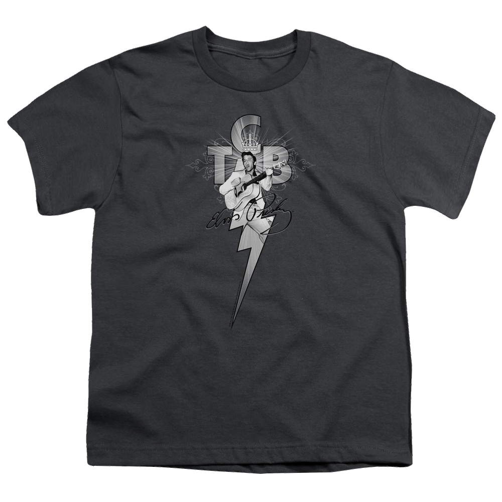 Elvis Presley Tcb Ornate - Youth T-Shirt (Ages 8-12) Youth T-Shirt (Ages 8-12) Elvis Presley