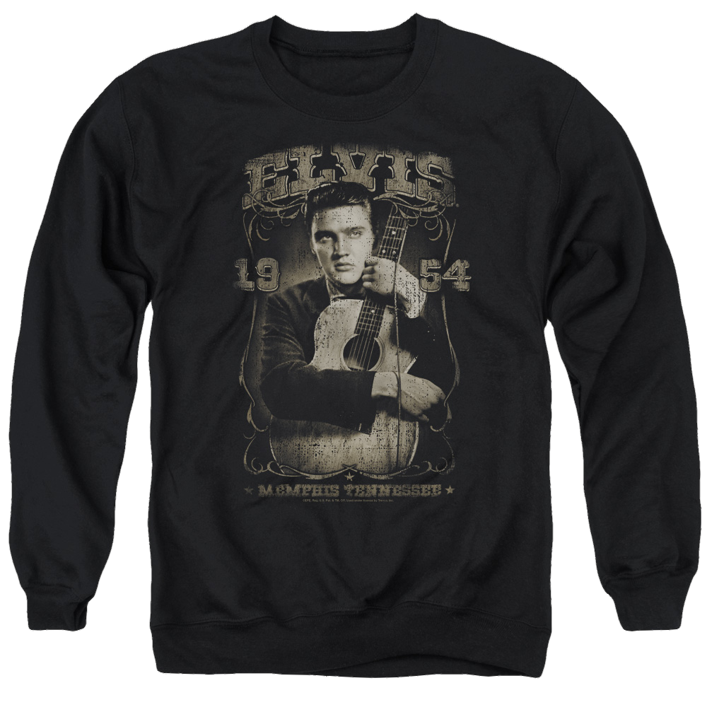 Elvis Presley 1954 - Men's Crewneck Sweatshirt Men's Crewneck Sweatshirt Elvis Presley