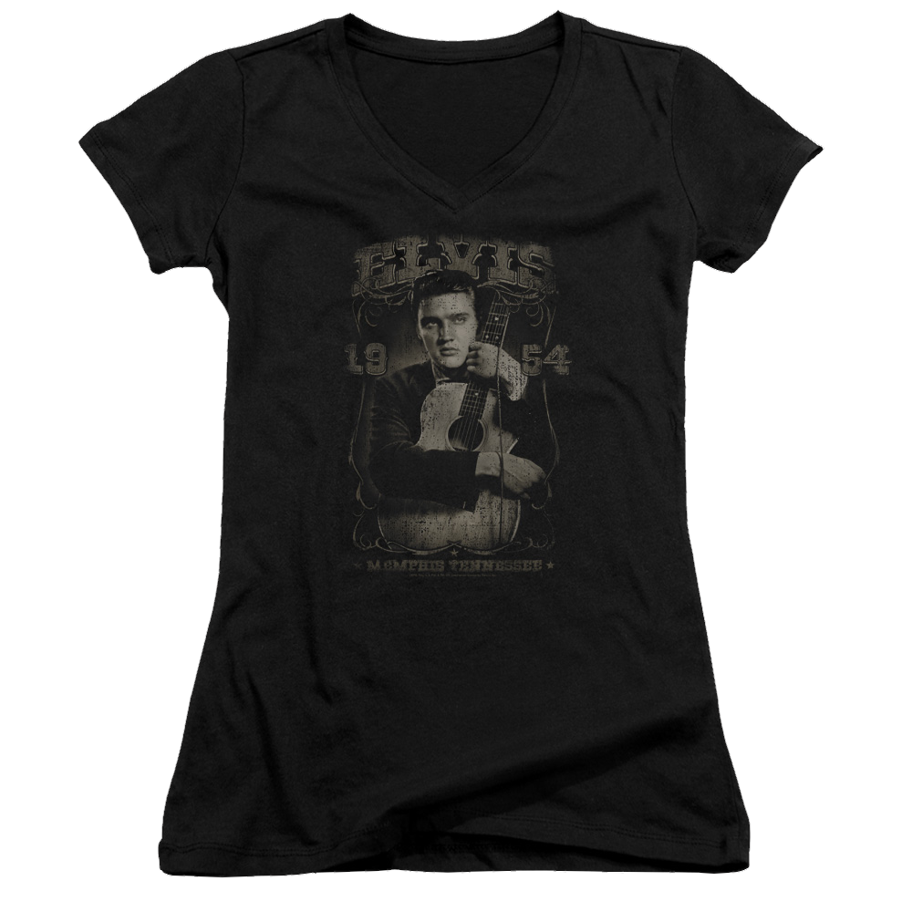 Elvis Presley 1954 - Juniors V-Neck T-Shirt Juniors V-Neck T-Shirt Elvis Presley