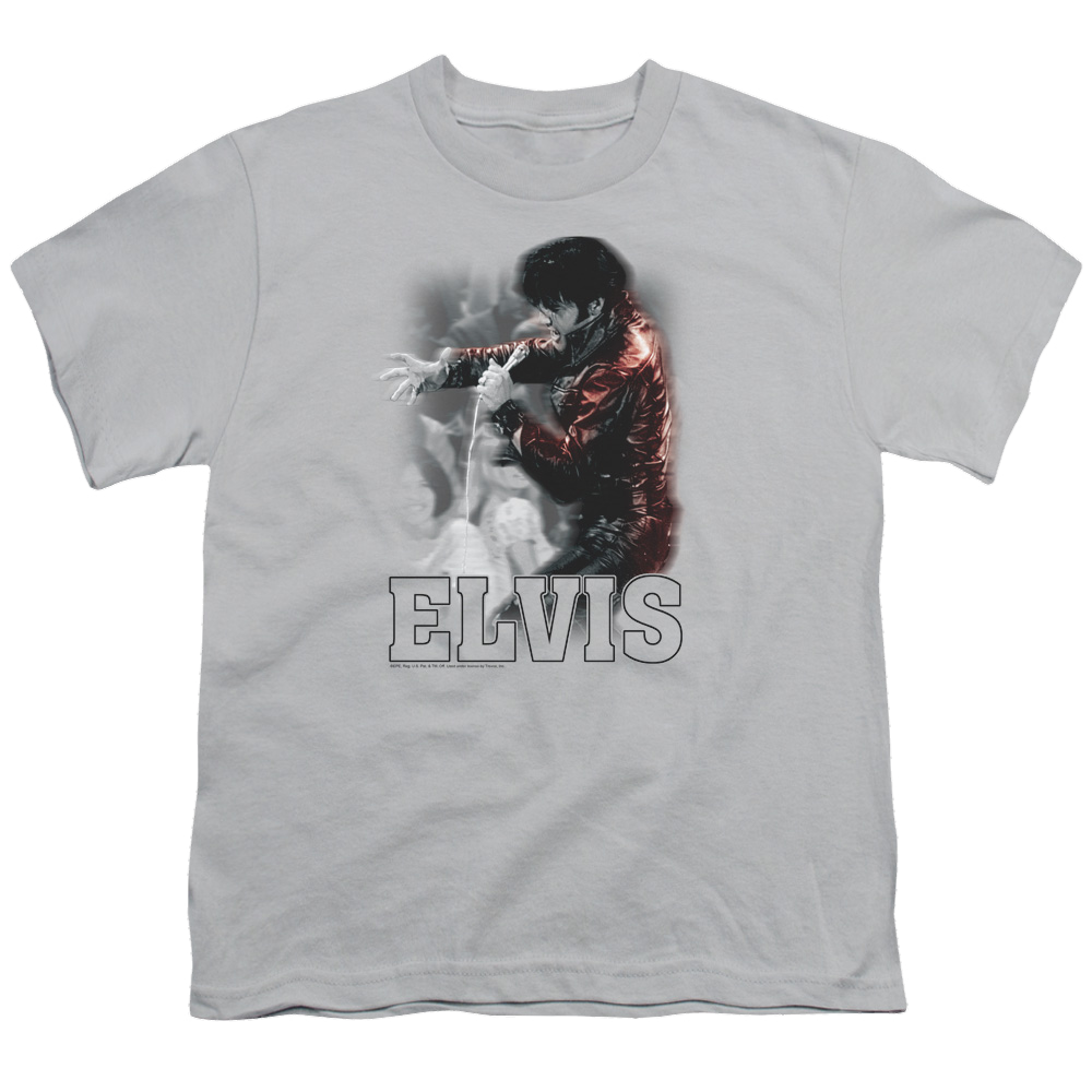 Elvis Presley Black Leather - Youth T-Shirt (Ages 8-12) Youth T-Shirt (Ages 8-12) Elvis Presley
