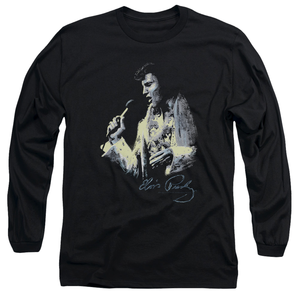 Elvis Presley Painted King - Men's Long Sleeve T-Shirt Men's Long Sleeve T-Shirt Elvis Presley