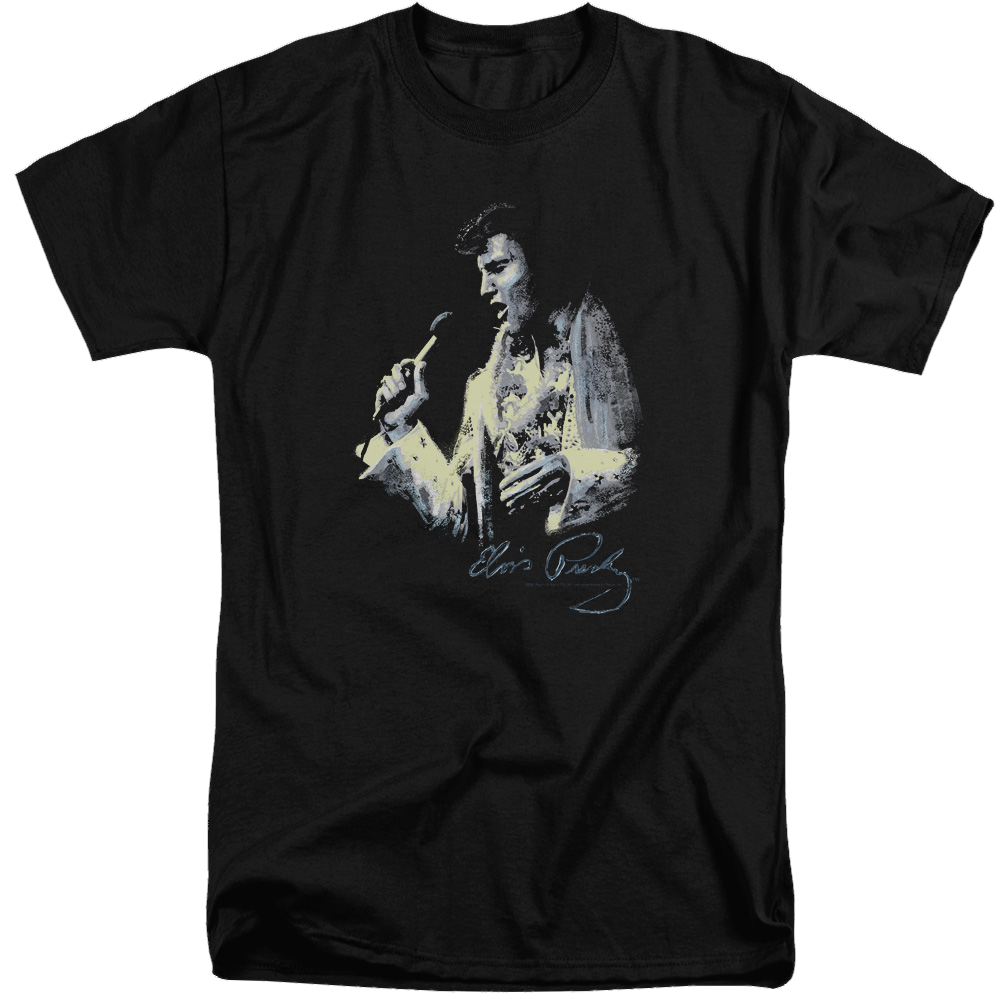 Elvis Presley Painted King - Men's Tall Fit T-Shirt Men's Tall Fit T-Shirt Elvis Presley