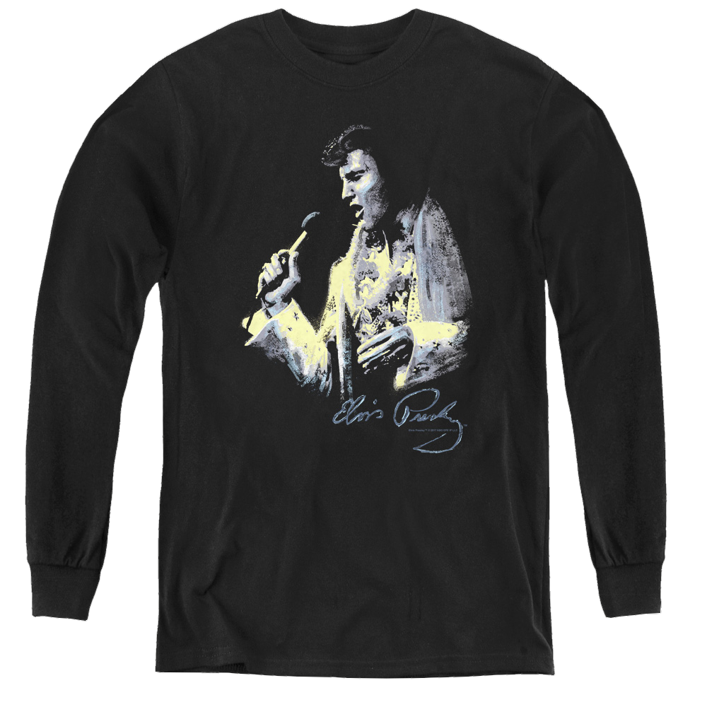 Elvis Presley Painted King - Youth Long Sleeve T-Shirt Youth Long Sleeve T-Shirt Elvis Presley