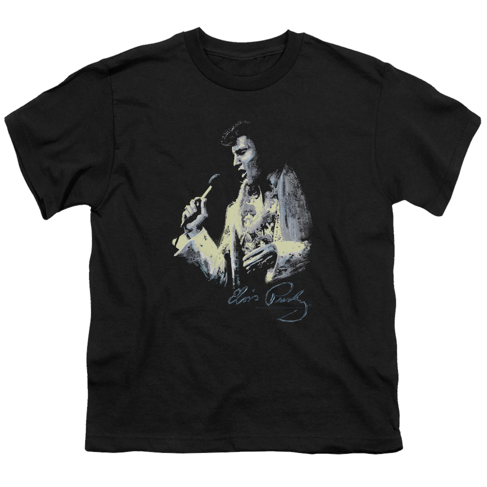 Elvis Presley Painted King - Youth T-Shirt (Ages 8-12) Youth T-Shirt (Ages 8-12) Elvis Presley