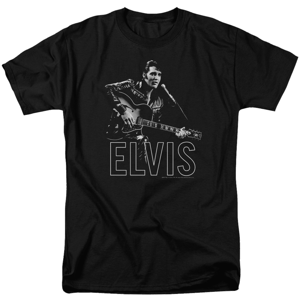 Elvis Presley Guitar In Hand - Men's Regular Fit T-Shirt Men's Regular Fit T-Shirt Elvis Presley
