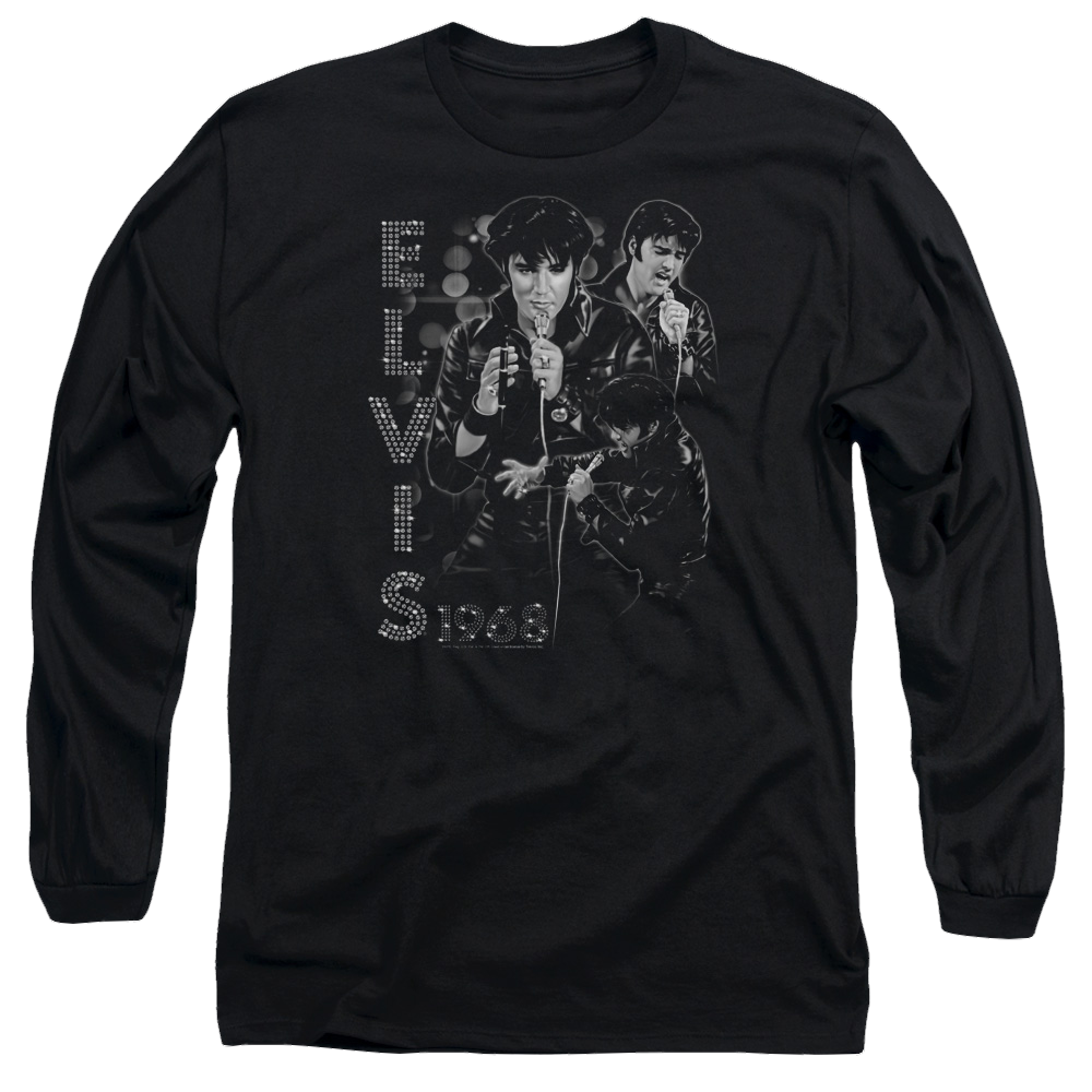 Elvis Presley Leathered - Men's Long Sleeve T-Shirt Men's Long Sleeve T-Shirt Elvis Presley