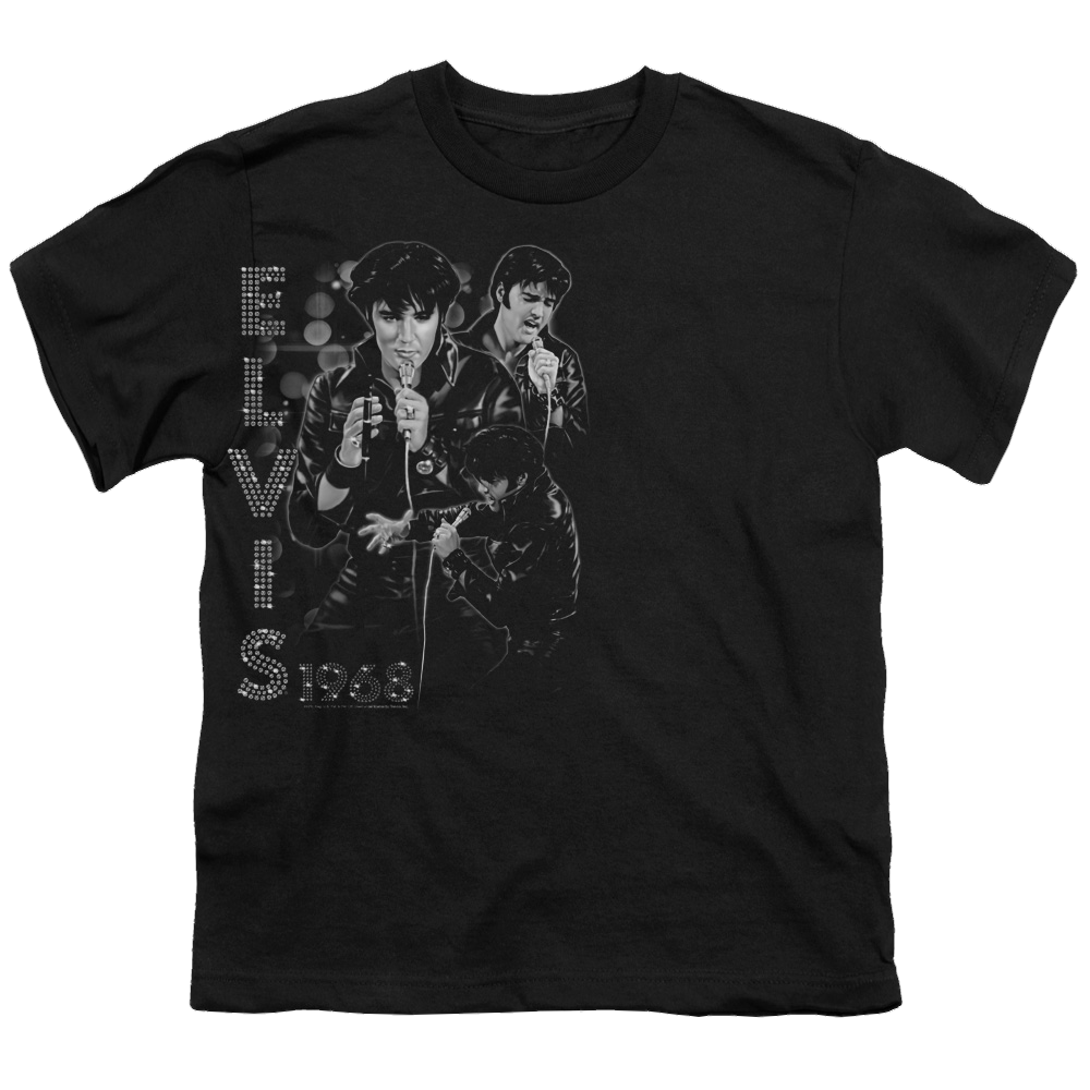 Elvis Presley Leathered - Youth T-Shirt (Ages 8-12) Youth T-Shirt (Ages 8-12) Elvis Presley
