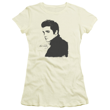 Elvis Presley Black Paint - Juniors T-Shirt Juniors T-Shirt Elvis Presley