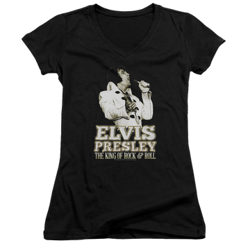 Elvis Presley Golden - Juniors V-Neck T-Shirt Juniors V-Neck T-Shirt Elvis Presley