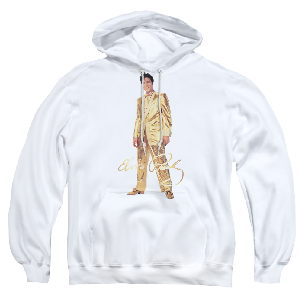 Elvis Presley Gold Lame Suit - Pullover Hoodie Pullover Hoodie Elvis Presley