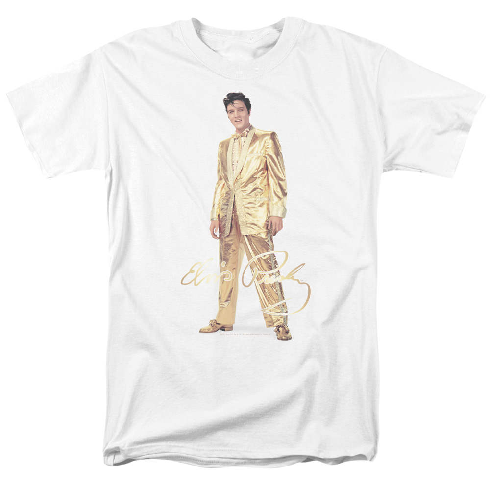 Elvis Presley Gold Lame Suit - Men's Regular Fit T-Shirt Men's Regular Fit T-Shirt Elvis Presley