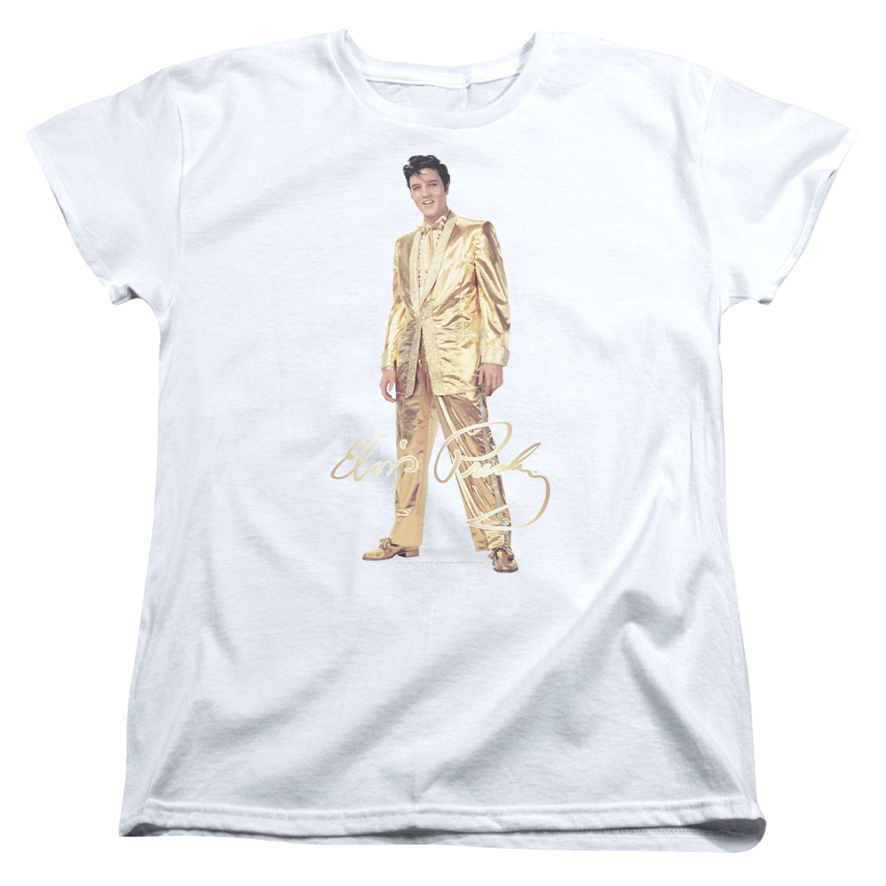 Elvis Presley Gold Lame Suit - Women's T-Shirt Women's T-Shirt Elvis Presley