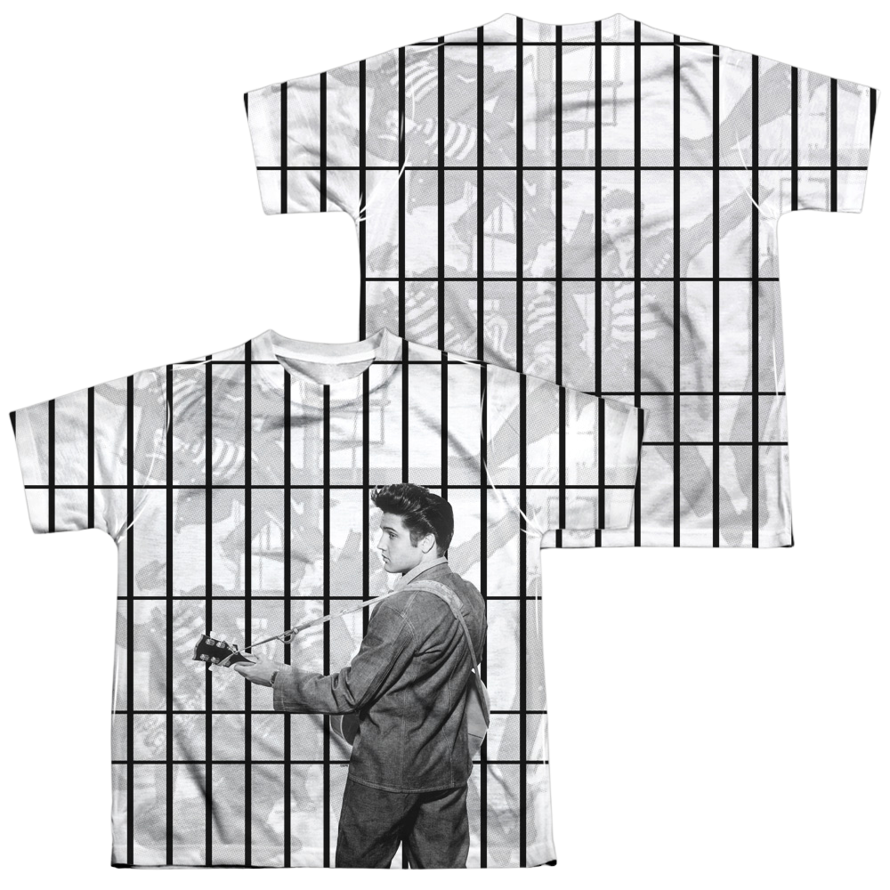 Elvis Presley The Whole Cell Block - Youth All-Over Print T-Shirt (Ages 8-12) Youth All-Over Print T-Shirt (Ages 8-12) Elvis Presley