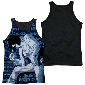 Elvis Presley Is Everything men's black back tank