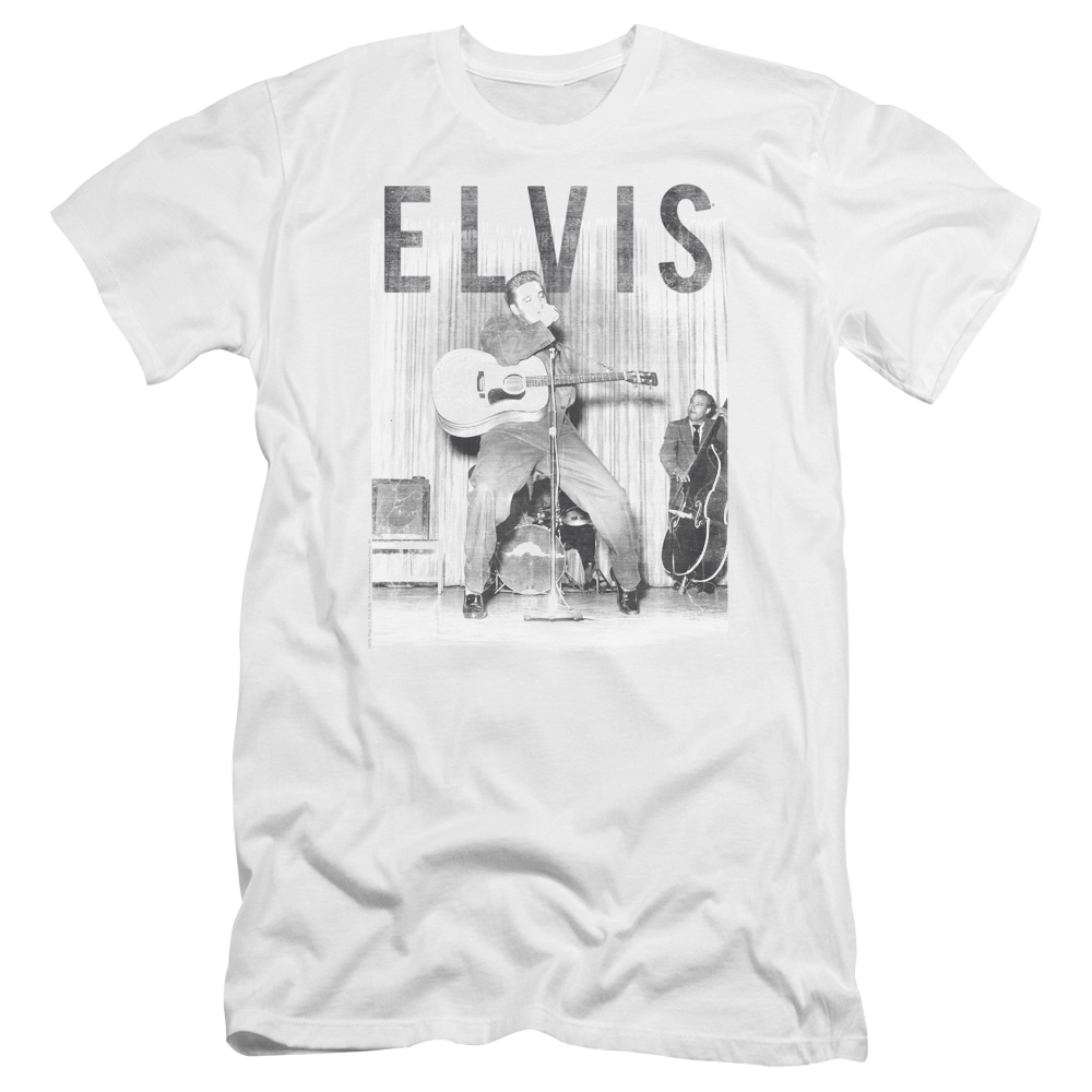 Elvis With The Band Premium Adult Slim Fit T-Shirt Men's Premium Slim Fit T-Shirt Elvis Presley