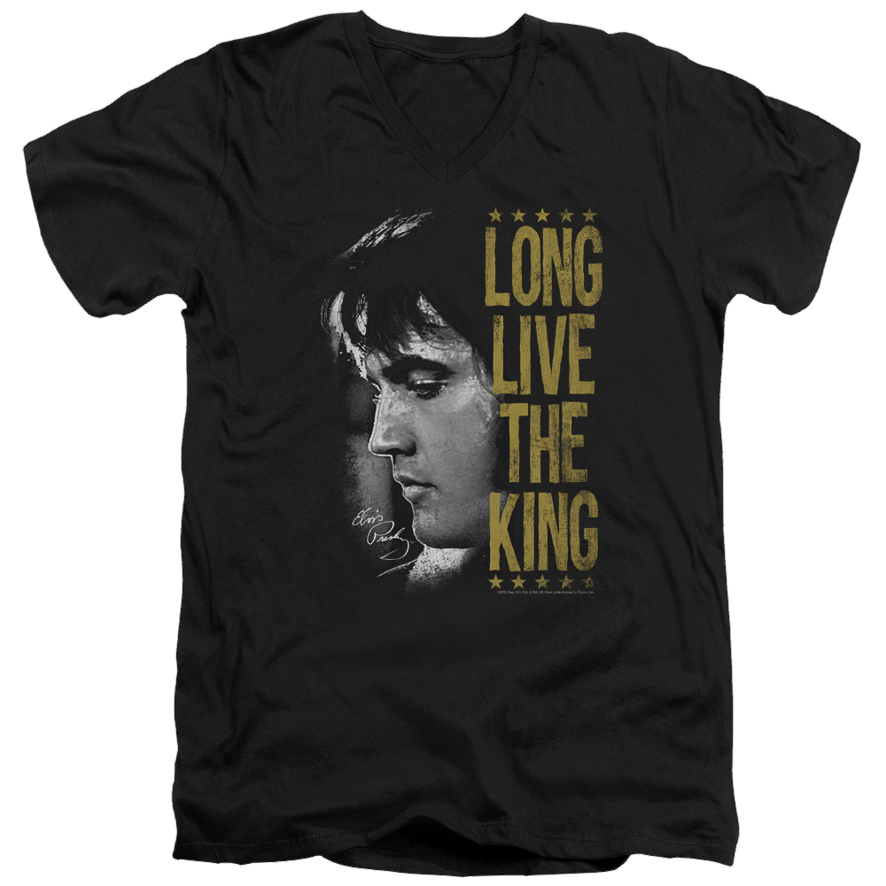 Elvis Presley Long Live The King - Men's V-Neck T-Shirt Men's V-Neck T-Shirt Elvis Presley